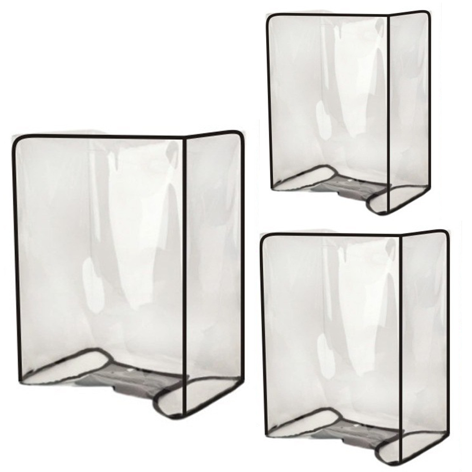 TEMU 3pcs Heavy-duty Waterproof Pvc Luggage Cover Compatible For 20/24/28-inch Suitcases - Transparent Suitcase Protector With Scratch & Travel Case
