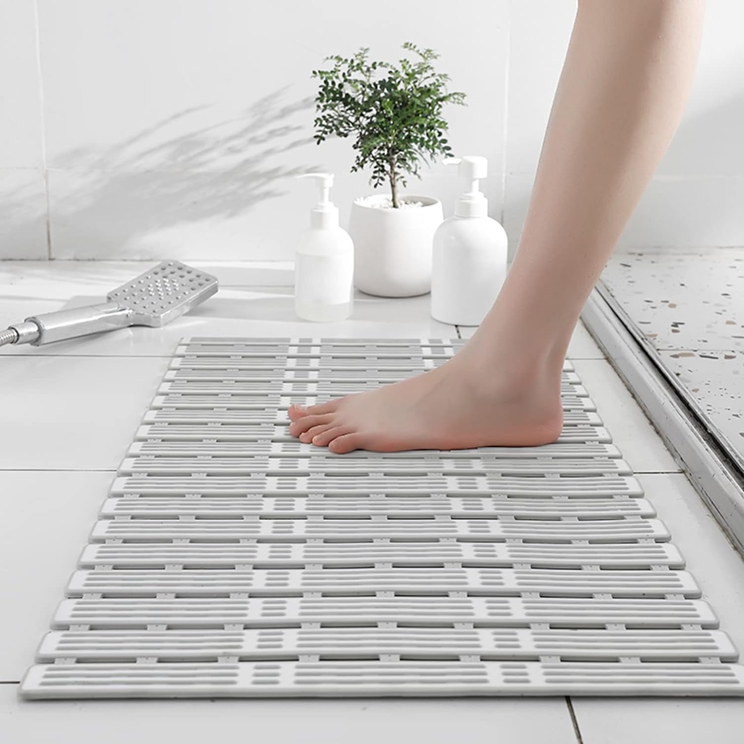 90x40cm Large Non-slip Bathtub Mat With 216 Suction Cups, Thick 0.3cm Tpe Shower Mat For Bathroom, Shower, Bathtub & Laundry Room - Heavy Duty, Easy Clean, -slip Bath