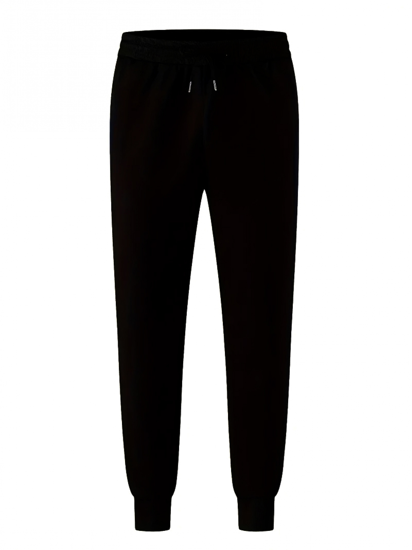 Men's 2-Tone Jogger Pants with Elastic Waist & Drawstring - Dark Green/Black/Navy Blue Gym Track Pants, White Logo Print, 100% Polyester Athletic Casual Trousers for Training, Workout & Casual Attire (Machine Washable)