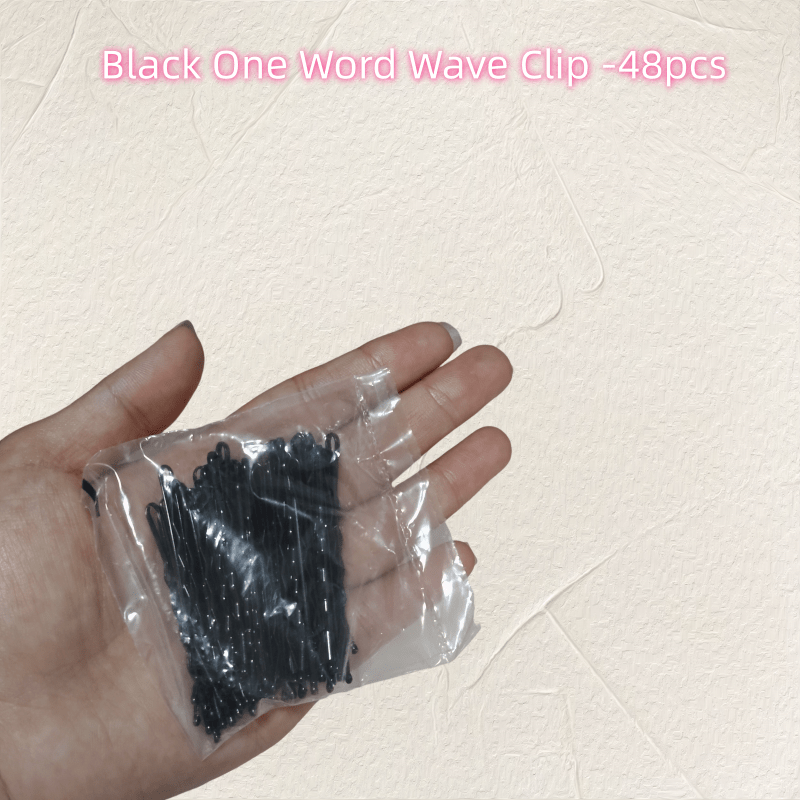 TEMU 48 piezas de pinzas para el pelo negras mate - Pinzas de una punta para flequillo - Accesorios para el pelo adecuados para trenzas, y moños -