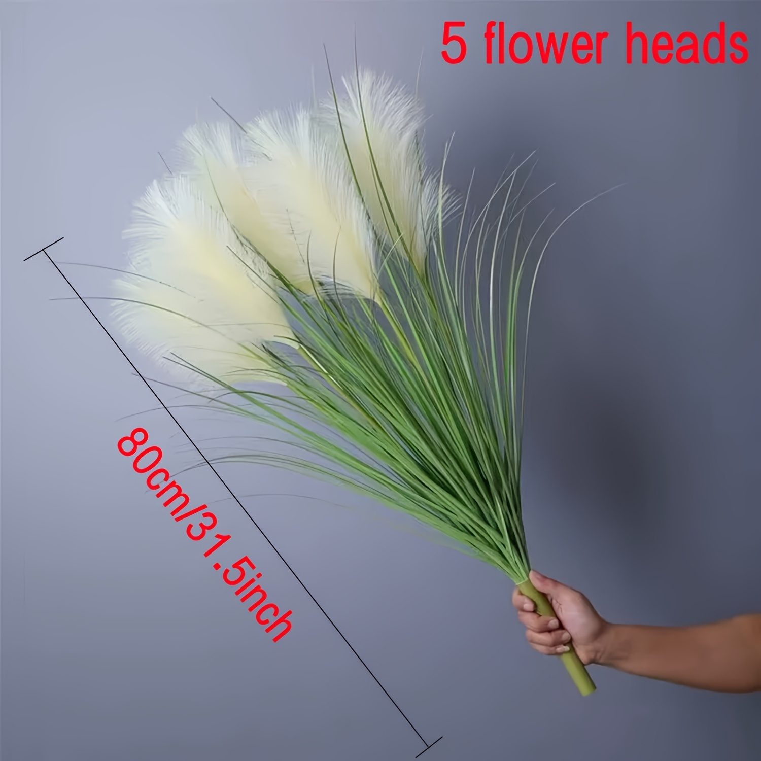 5pcs X 1pc Bundle Of Artificial Grass Plants - Inches Tall, With And Green Leaves, Durable Plastic Low-maintenance Indoor Outdoor Decor, Suitable For Home, Office, Garden, Wedding, Anniversary