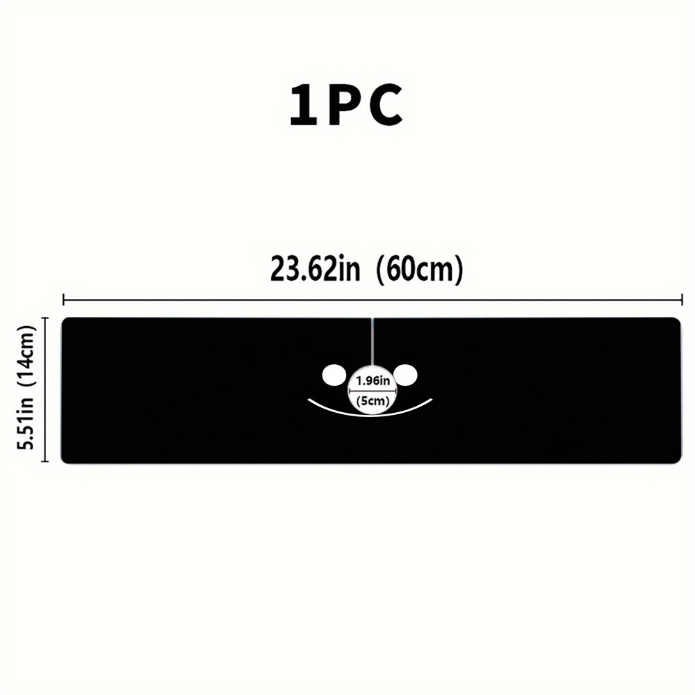 TEMU 1pc 2d Flatsimple Background Patterned Tableware Drying Mats And Faucet Drain Mats Are Made Of Durable Polyester Material And Are Suitable For