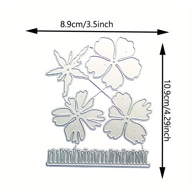 E-shop Crafters Stk. Schöne Blumen Neue Metall Schneidstempel, Prägschablone für handgemachte Bastelarbeiten, Dekoratives Schneiden, Scrapbooking und