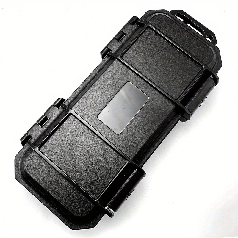 TEMU 1pc Knife Box Tactical Anti-fall Storage Box Edc Portable Shockproof Pressure Headset Data Cable Tool Box
