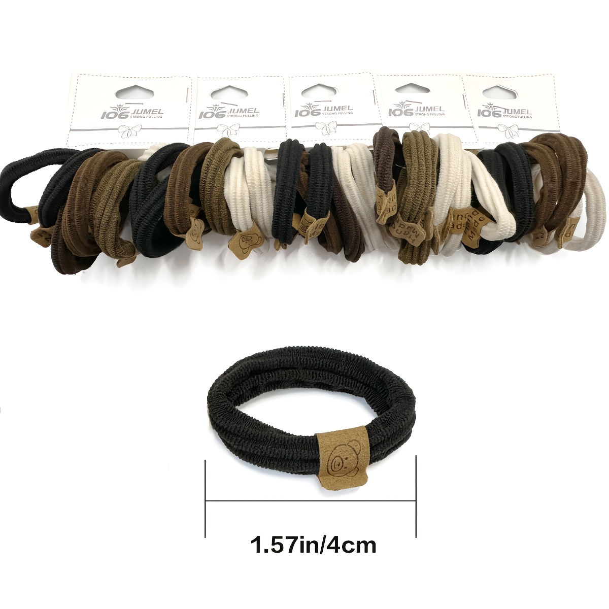 Cute Bear Hair Ties Set, Available in Multiple Quantities
