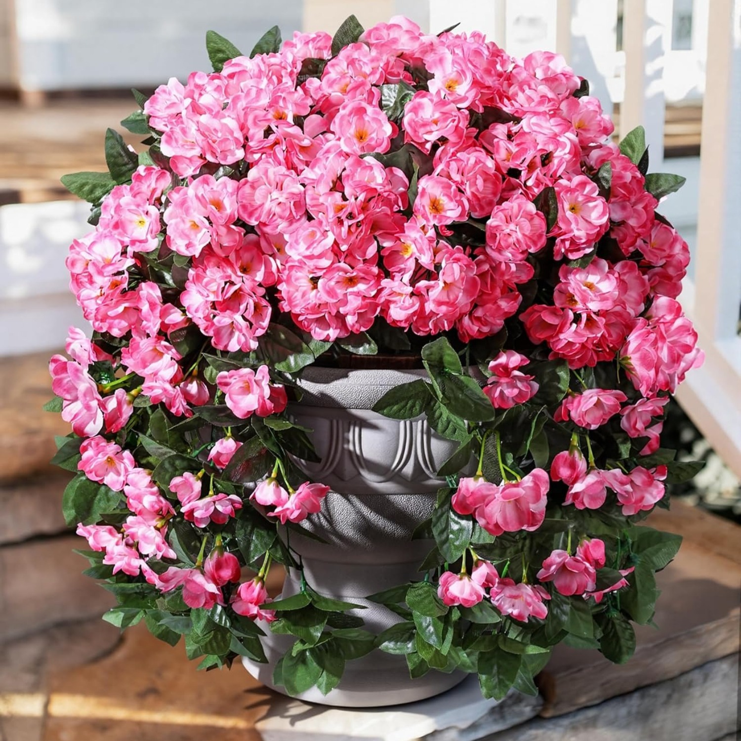 4pcs Artificial Flowers Artificial Plants Outdoor