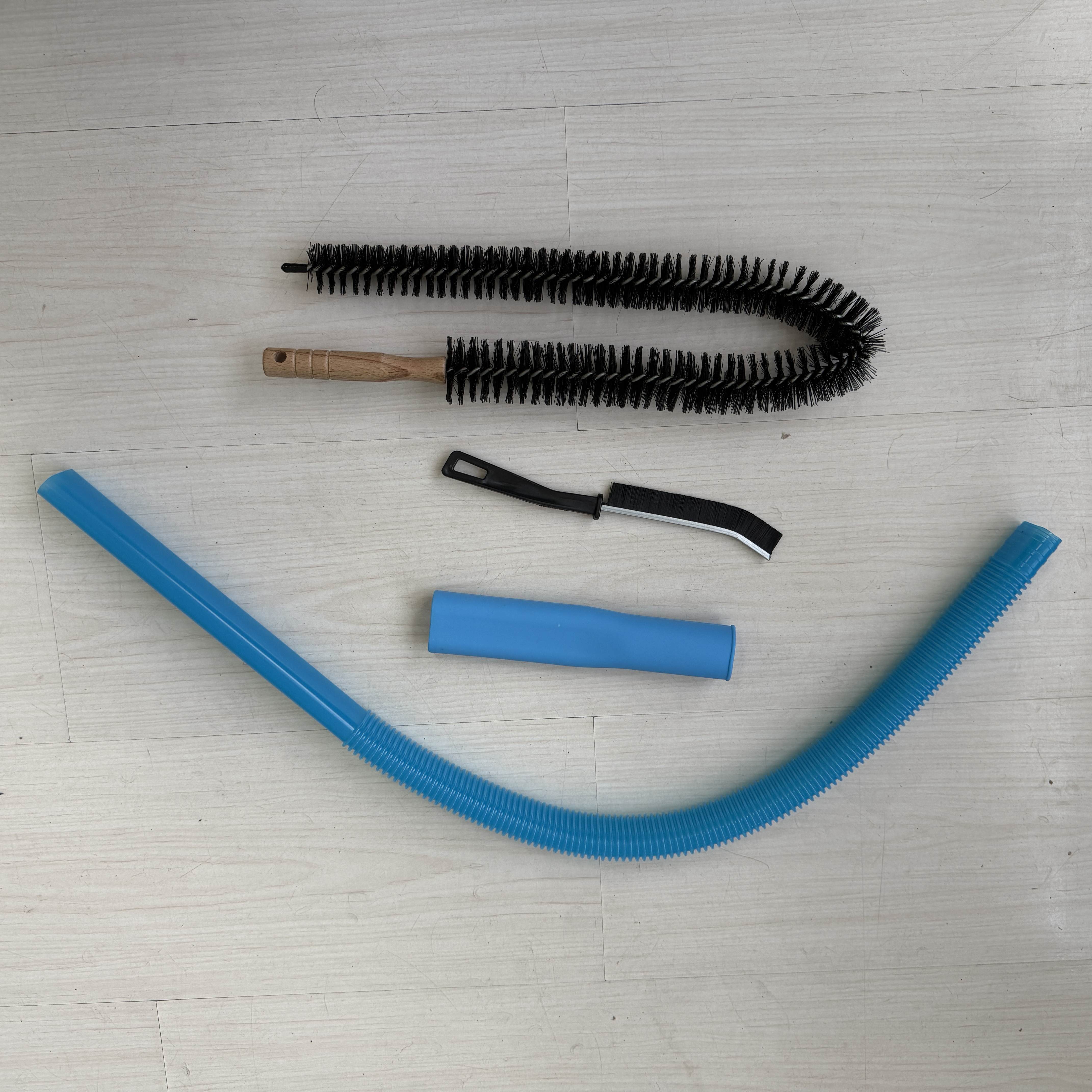 TEMU Dryer Vent Cleaning Kit Compatible For Most Vacuum Cleaners With Flexible Adapter & Lint Attachment - Plastic/ Hose, Crevice Tool & Brush System