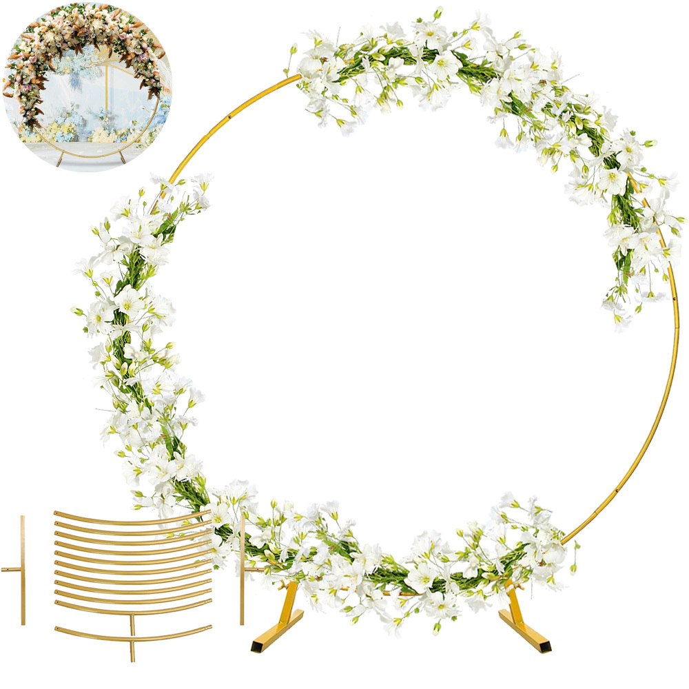 2.2m Round Wrought Balloon Arch Stand, For Birthday, Wedding Reception, Banquet & Party