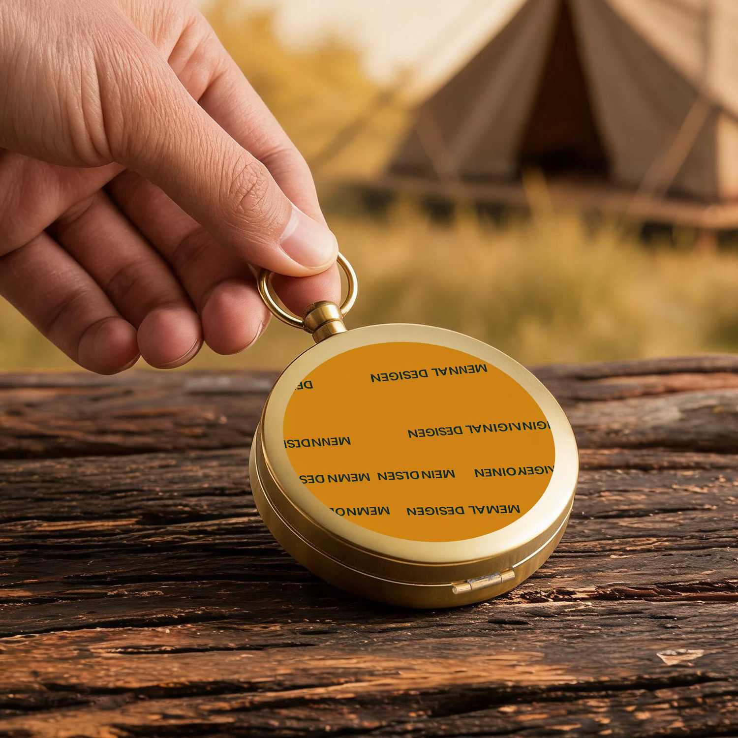 Vintage Pure Copper Design Inspired Pocket Compass with Key Ring