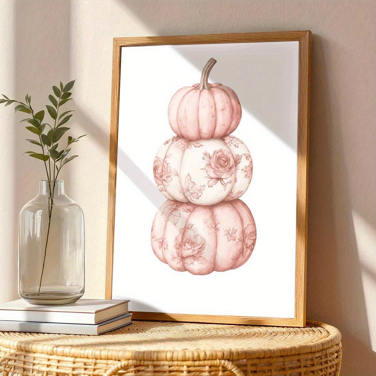 TEMU 1 pièce et Art Mural - Impression sur Toile de Roses Style Vintage Contemporain, Adaptée pour Chambre, Décoration - Peintures Saisonnières de la