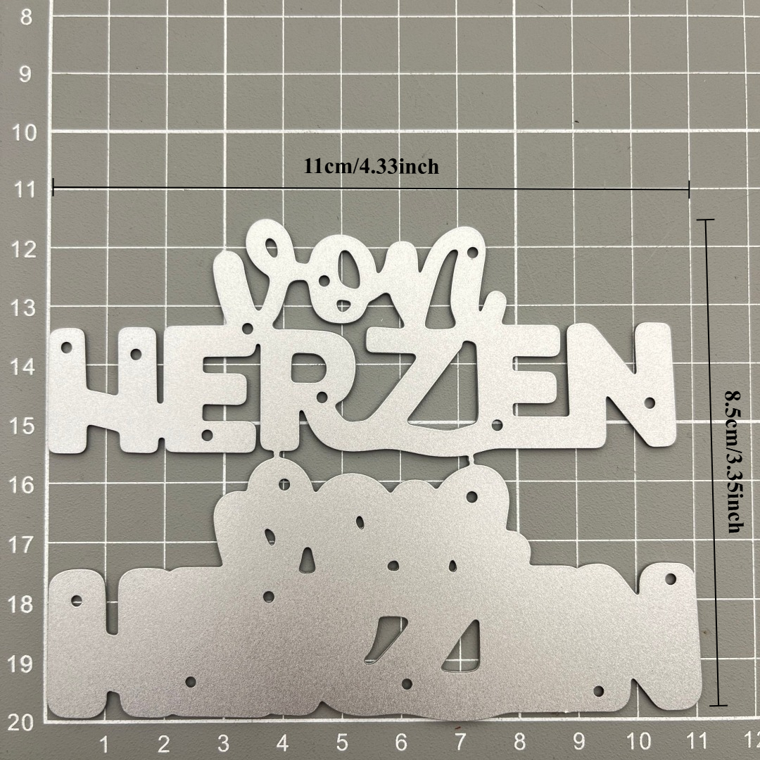 Image of The 2026 New Font Metal Cutting Die Is Designed For Cards, Scrapbooks, And Paper Crafts, Including Knives, Molds, And Templates