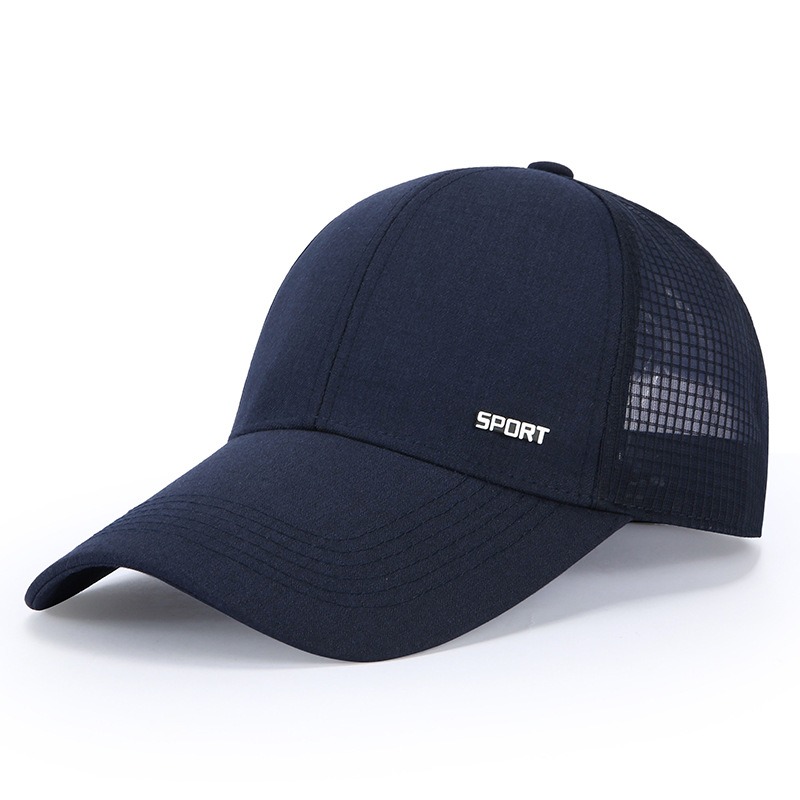 Men'S Summer Breathable Mesh Baseball Cap, Outdoor Sports Duckbill Hat, Korean Trendy Men'S Hat