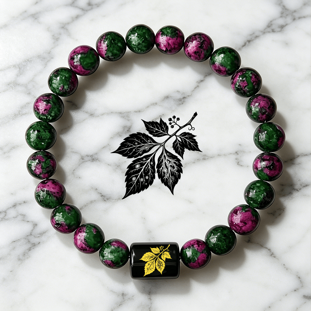 Beaded Bracelet with Leaf Pattern, Boho Style for Daily Wear