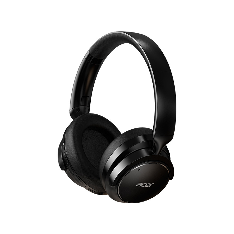 Genuine Acer Ohr560 Over-ear Headphones, 30db, 40h Music Playtime, 40mm Dynamic Driver, Bluetooth 5.3 Stable Link, Foldable, Type-c Charging, Wear For Travel, Business & Gaming