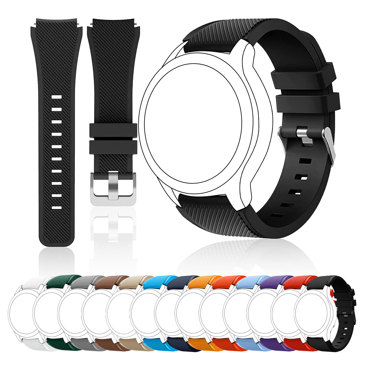 

Band, Texture, , Compatible Samsung 46mm, S3 , 3 45mm, And