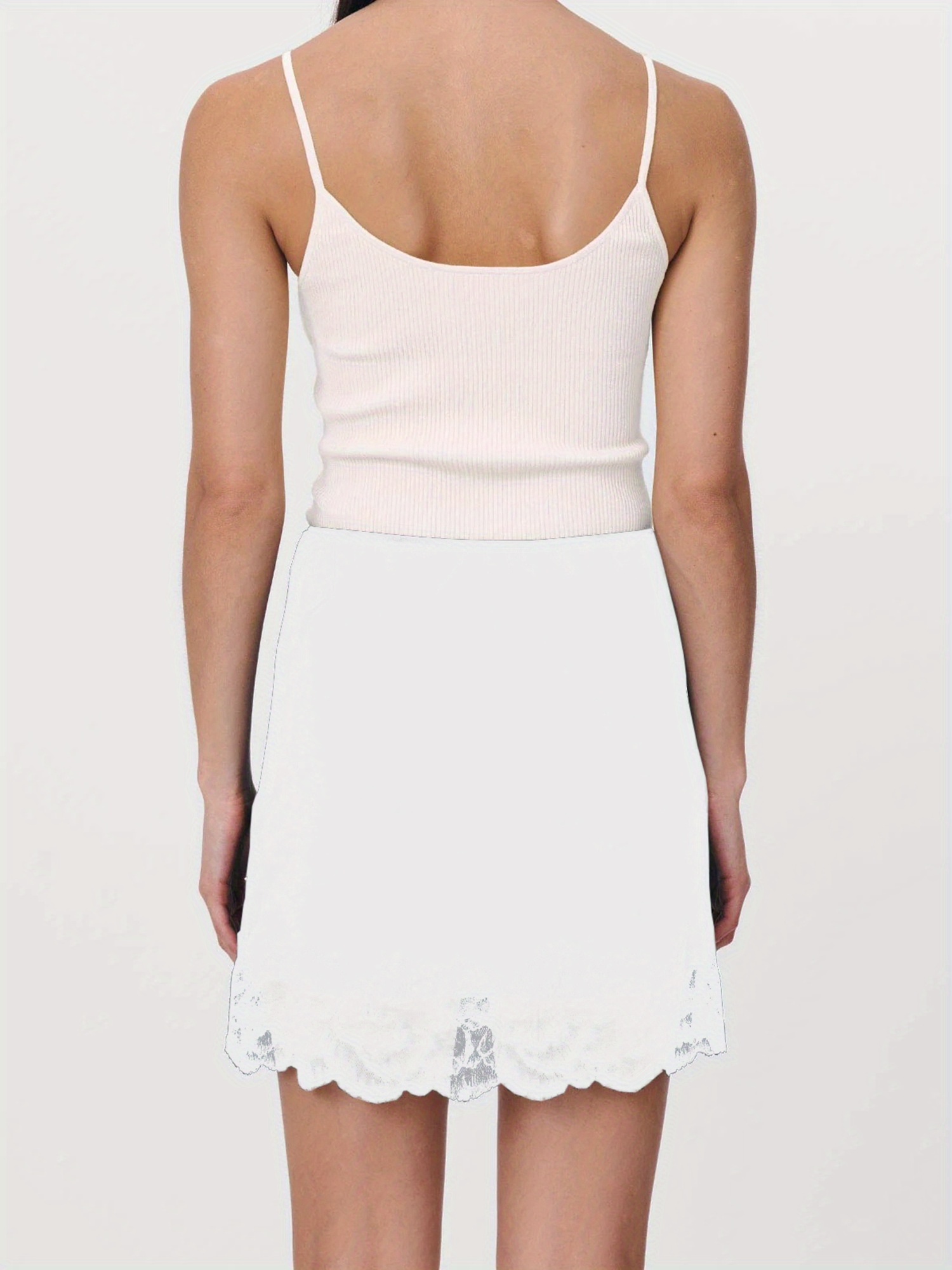 chinese dress ladies Jessica Lace Skirt Extender- White 2XL / White