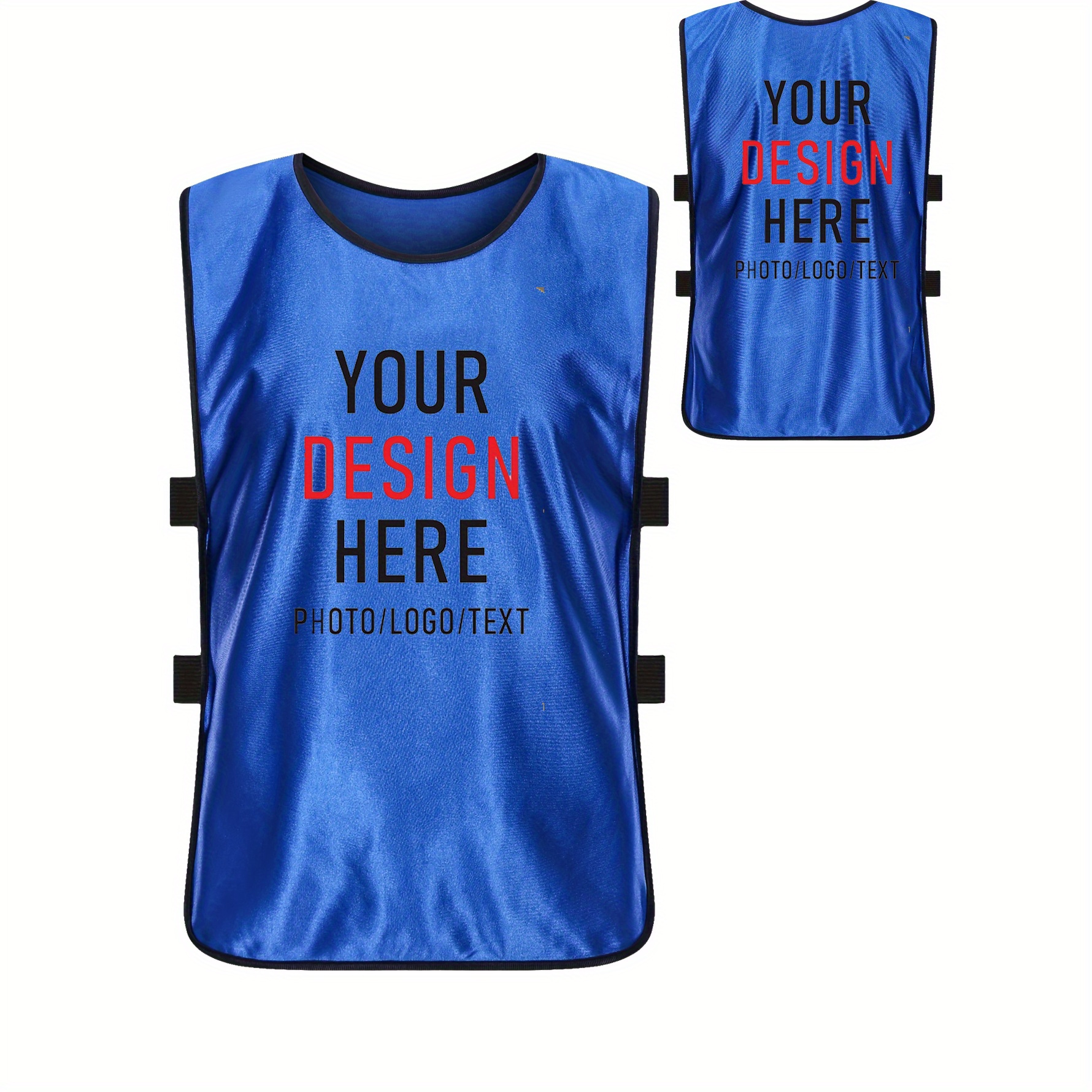 TEMU Camisetas tipo chaleco deportivas de equipo personalizadas para baloncesto, fútbol, fútbol americano, voleibol, camisetas de entrenamiento para