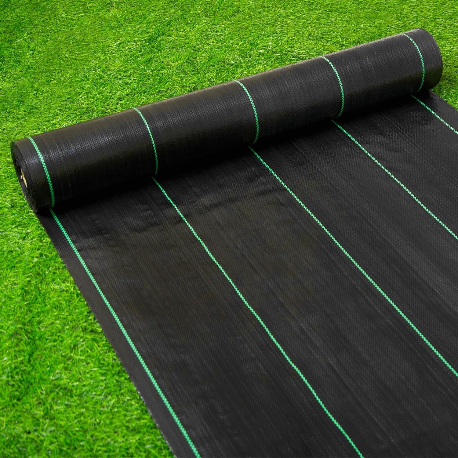 Image of 1m X 10m Heavy-duty Weed Control Landscape Fabric, 80g/m² Gardening Weed Barrier Mat, Garden Weed Control Cloth, Woven Geotextile (suitable As Underlayment), Commercial-grade Driveway Fabric