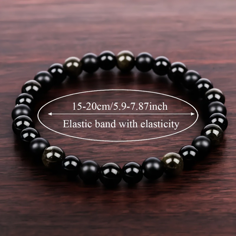 Women's Triple Protection Bracelet 6mm Beads Stackable Layered Jewelry
