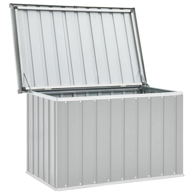 garden storage box grey 109x67x65 cm box cabinet rack for outdoor storage