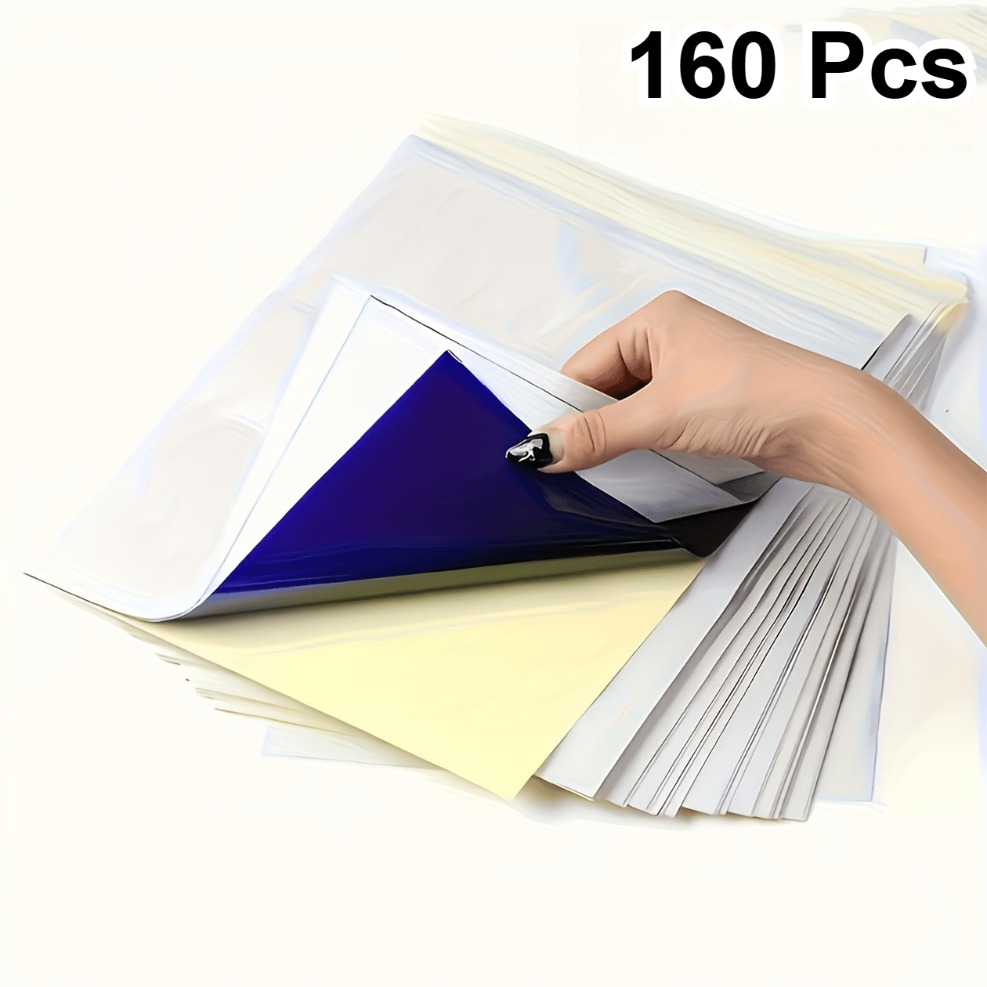 TEMU 160 Sheets A4 Thermal Tattoo Transfer Paper, Suitable For Tattoo Machines, Compatible With Transfer Machines, Durable And Precise Thermal