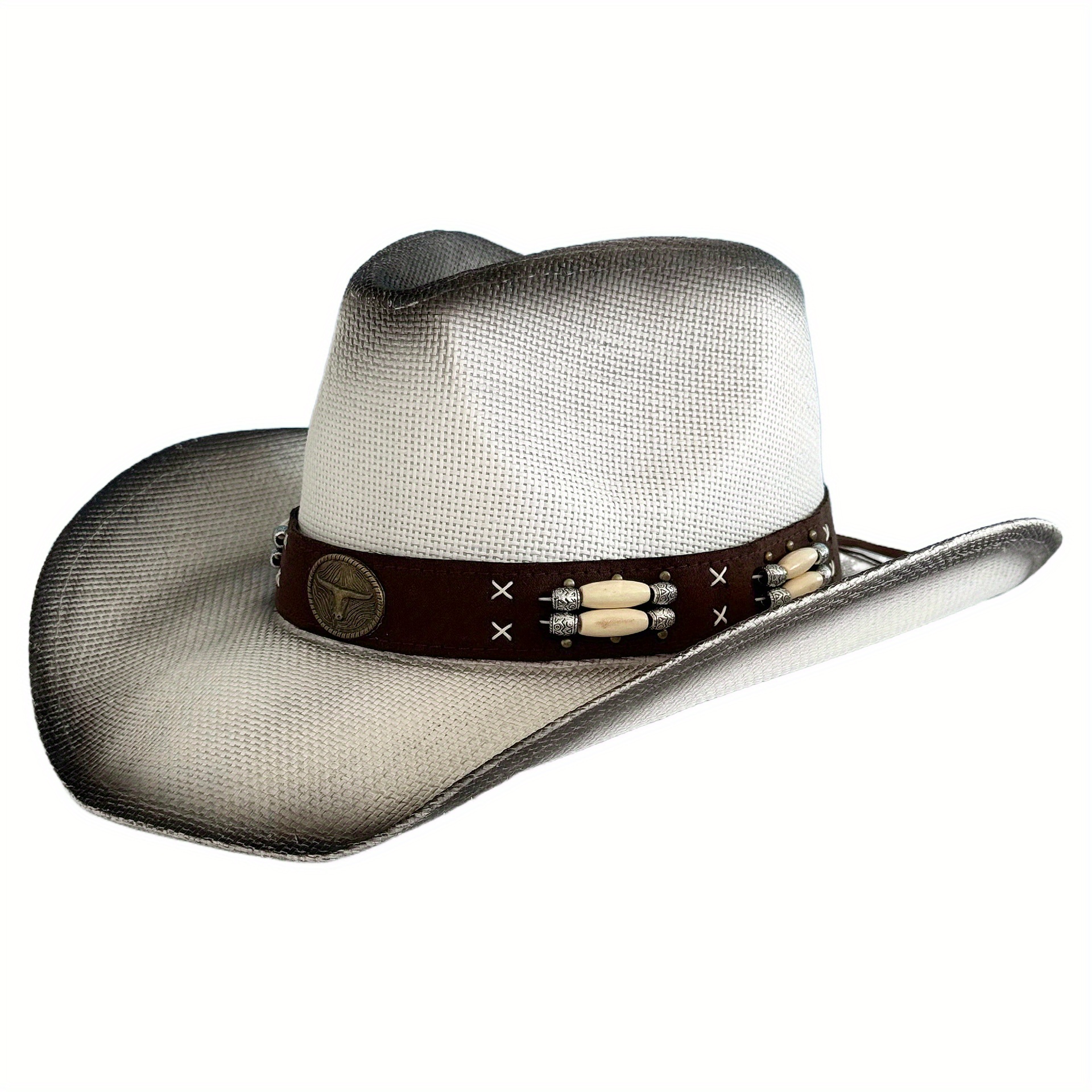 western outback cowboy straw western cowgirl - Temu display picture 1