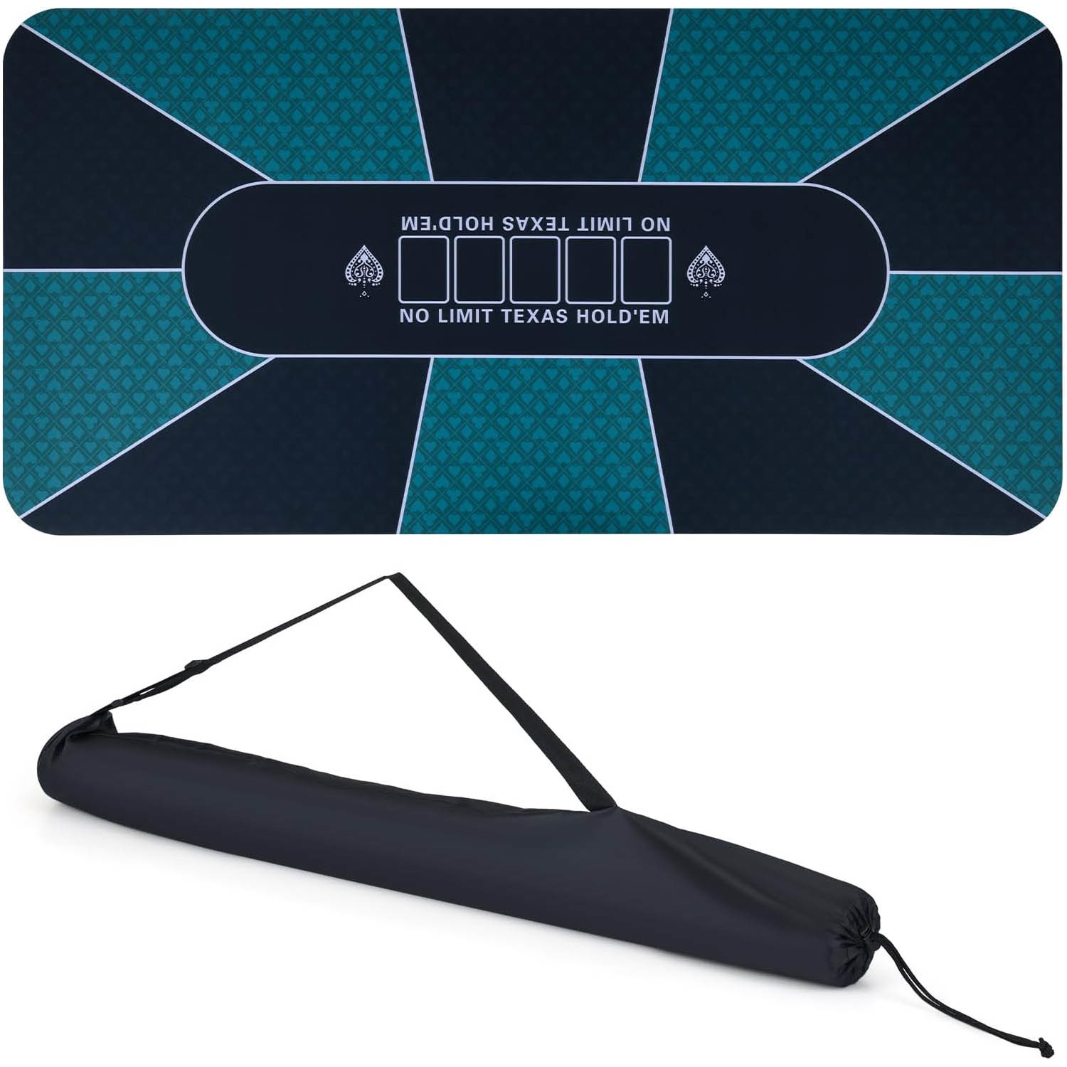 TEMU Table de jeu 70 X 35 pouces, tapis portable avec dos antidérapant, 10 enfants, disposition de table pour fêtes
