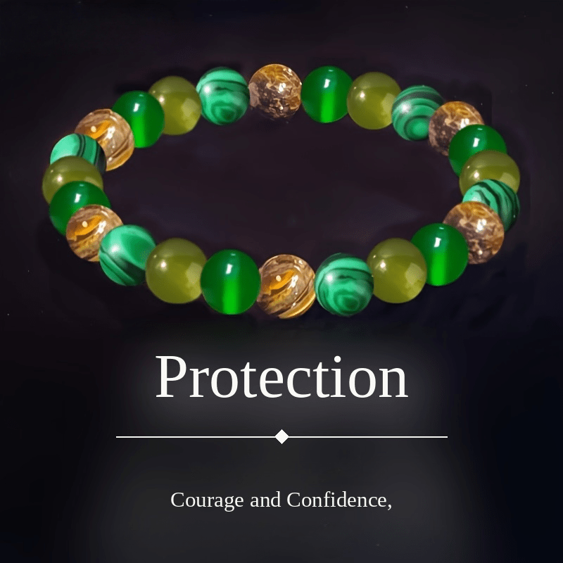 Natural Stone Bracelets Set, 9pcs Tiger's Eye & Jasper