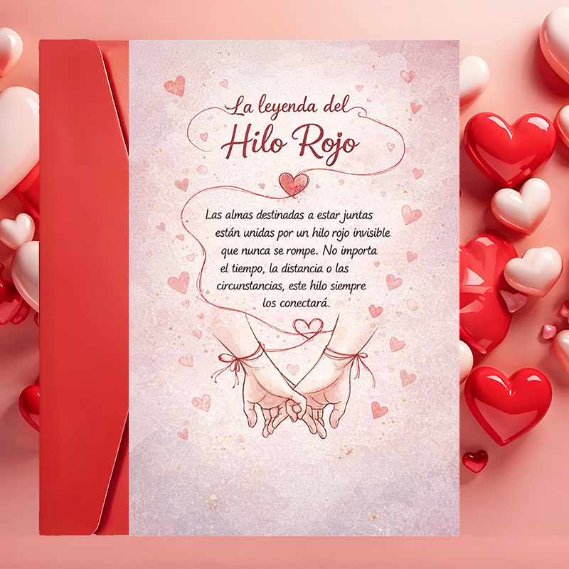 TEMU 1 Tarjeta de Felicitación + 1 Sobrecarta | Tarjeta de Amor Romántico con Diseño de del , para el Aniversario de , San Valentín o Especiales para