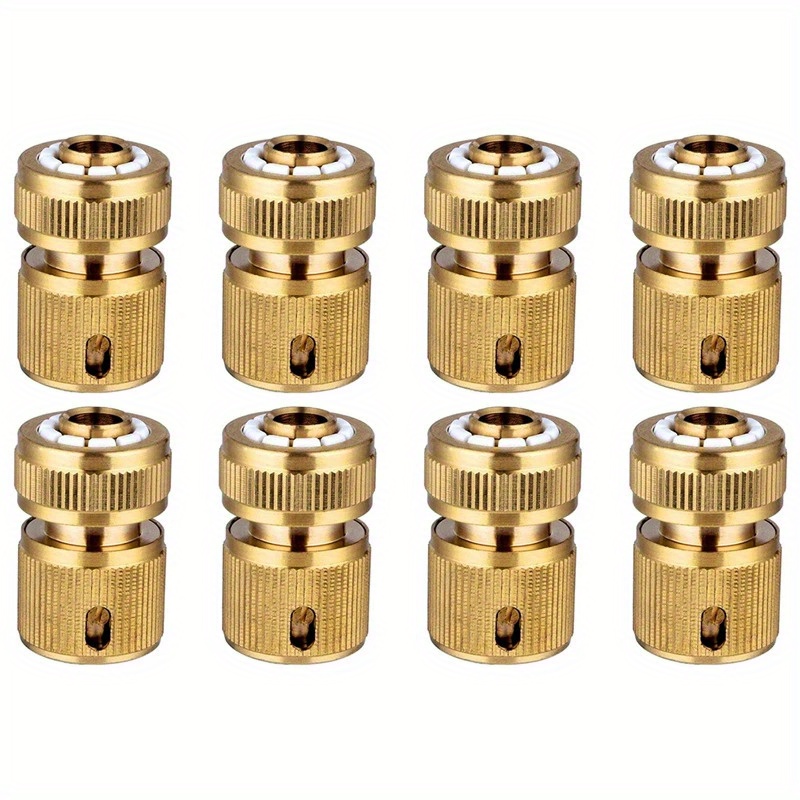2/4/8pcs Hose Fittings, 1/2-inch Hose Quick Connectors, Suitable For Water Guns With Nozzles, Ideal For Gardening, Home Watering, Car Washing, And Other Uses.