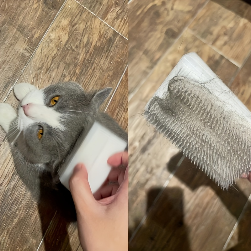 1pc Soft Cat Tongue-shaped Brush – Mimics a Mother Cat' Tongue, Providing a Comfortable Grooming Tool for Pets. It Gently Strokes the Cat' Coat and Is Made of Non-electric Plastic, Making It Ideal for Styling Purposes