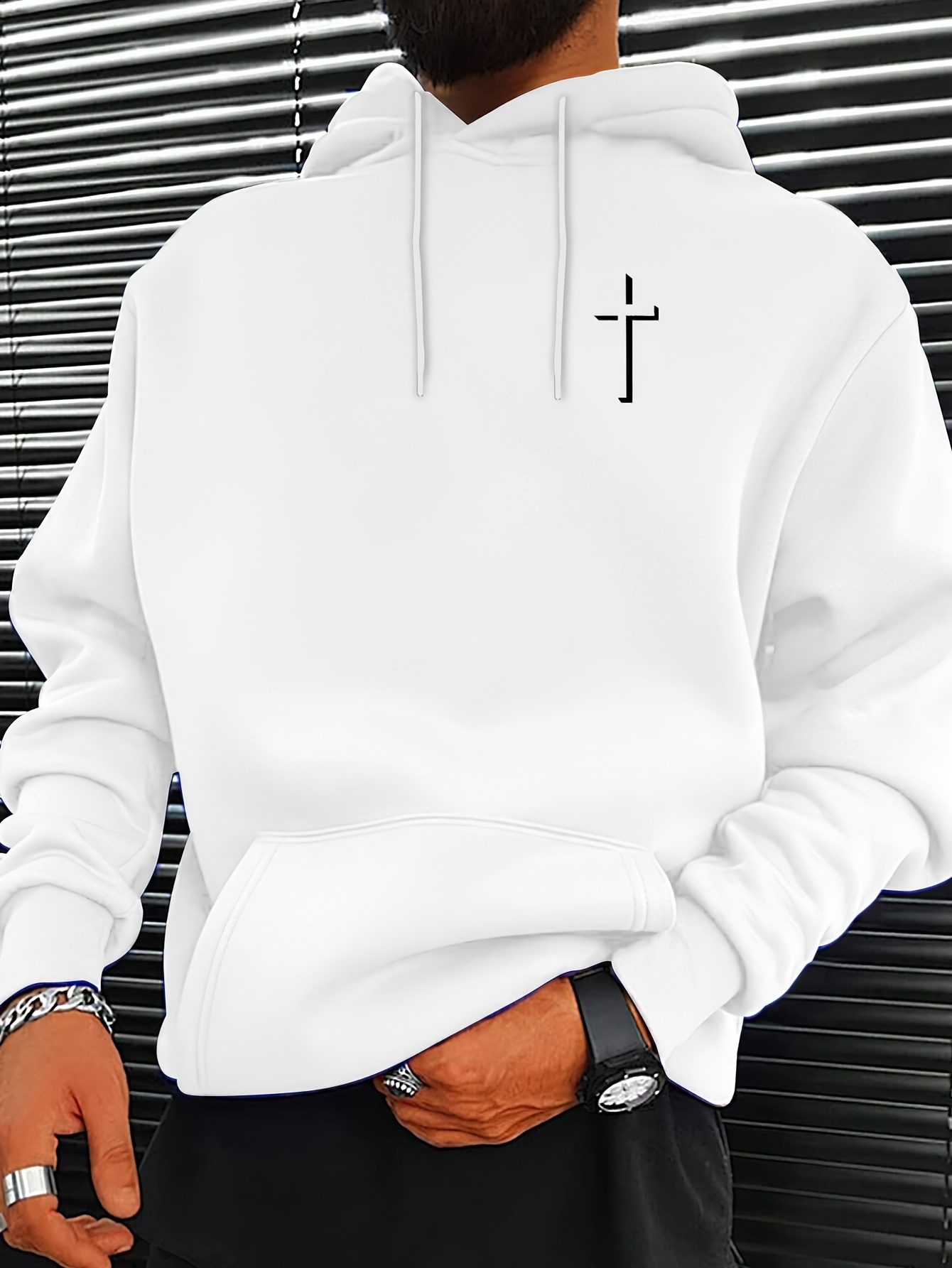 white sweatshirt men sold on Temu United States
