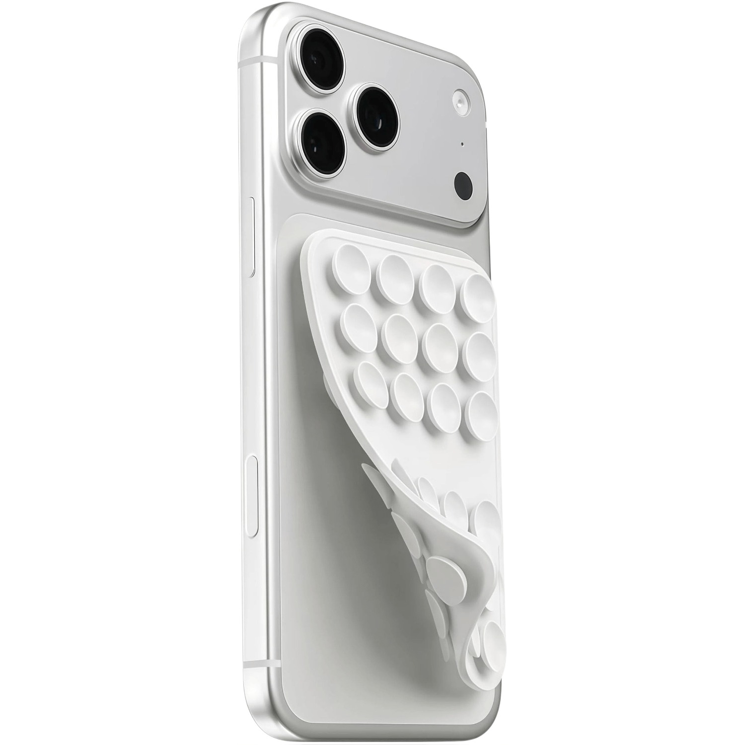 Image of Reusable Double-sided Suction Cup Phone Holder Detachable Phone Grip Stand For Selfie Compatible With Iphone