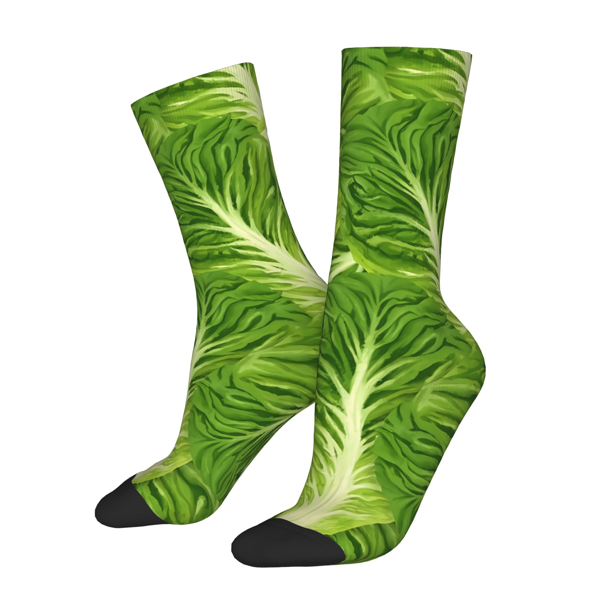 TEMU All Kinds Of Vegetables Novelty Printed Socks2d Print Design