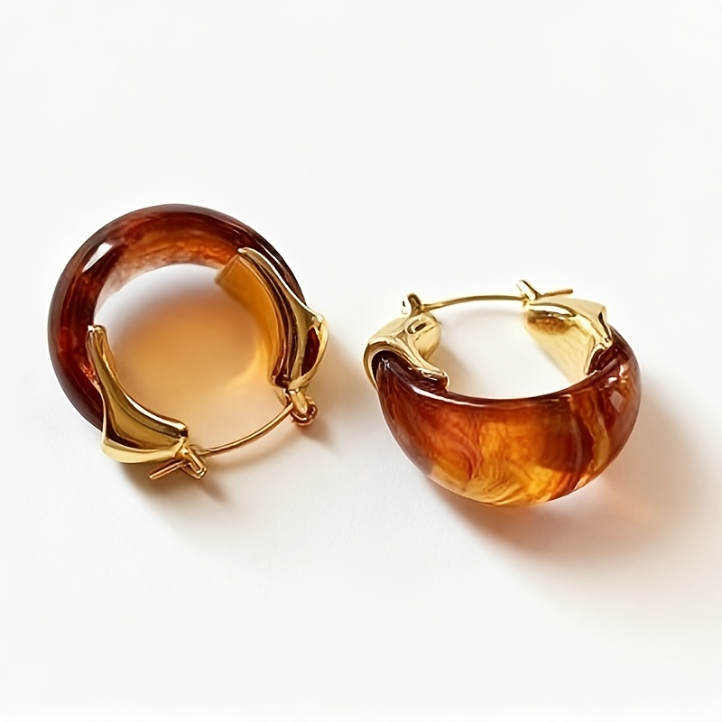TEMU Boucles d'oreilles vintage de U, facile à , de luxe, haut de gamme, bijoux d'oreille élégants pour les quotidiens