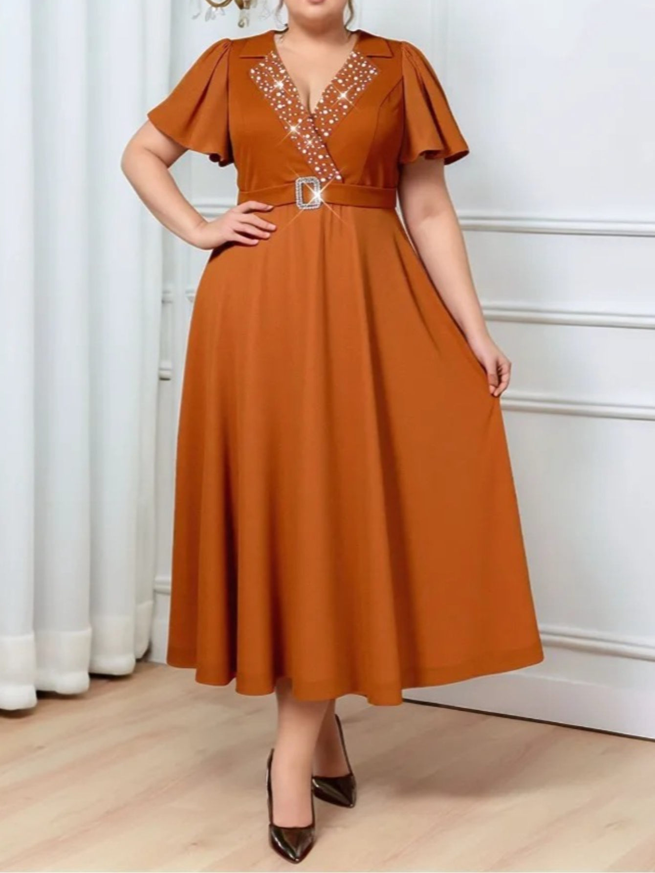 terracotta dress - Mauritius