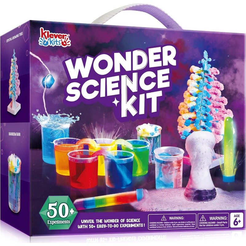 TEMU 50+ Experiments Educational Toy For Kids, Wonder Science Kits, Party Supplies For Kids, Growing Crystal Tree, Stem Activities Science Toys,