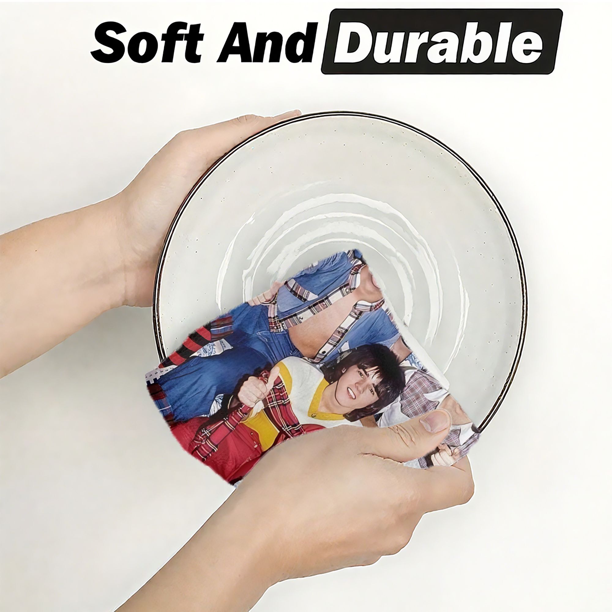 TEMU A Soft Rollers-inspired Multifunctional Kitchen Towel, Made From Soft Material That Absorbs Water Quickly And Dries Fast. Ideal For Daily Tasks