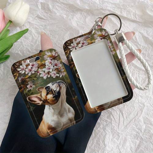Durable ID Badge Holder with - Clear Window for Nurses, , Students, Workplace - Compatible with Credit/Debit, , School IDs - Scratch-Resistant Plastic Card Case, Employee Identification, Gaze Pattern, Reinforced Edges, Healthcare Professionals