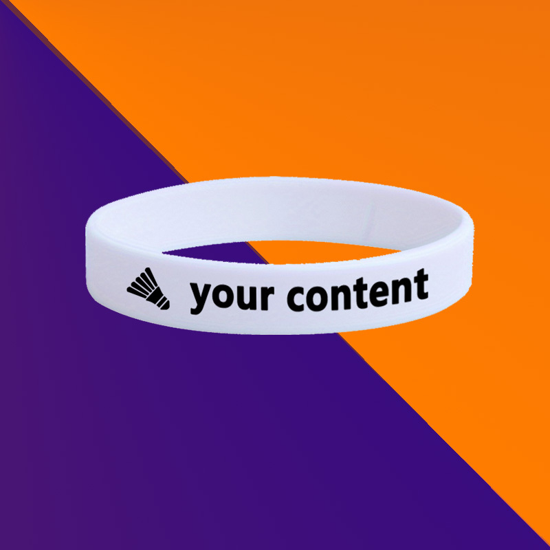100pcs Custom Printed Wristbands, Personalized Design, Unisex Gift