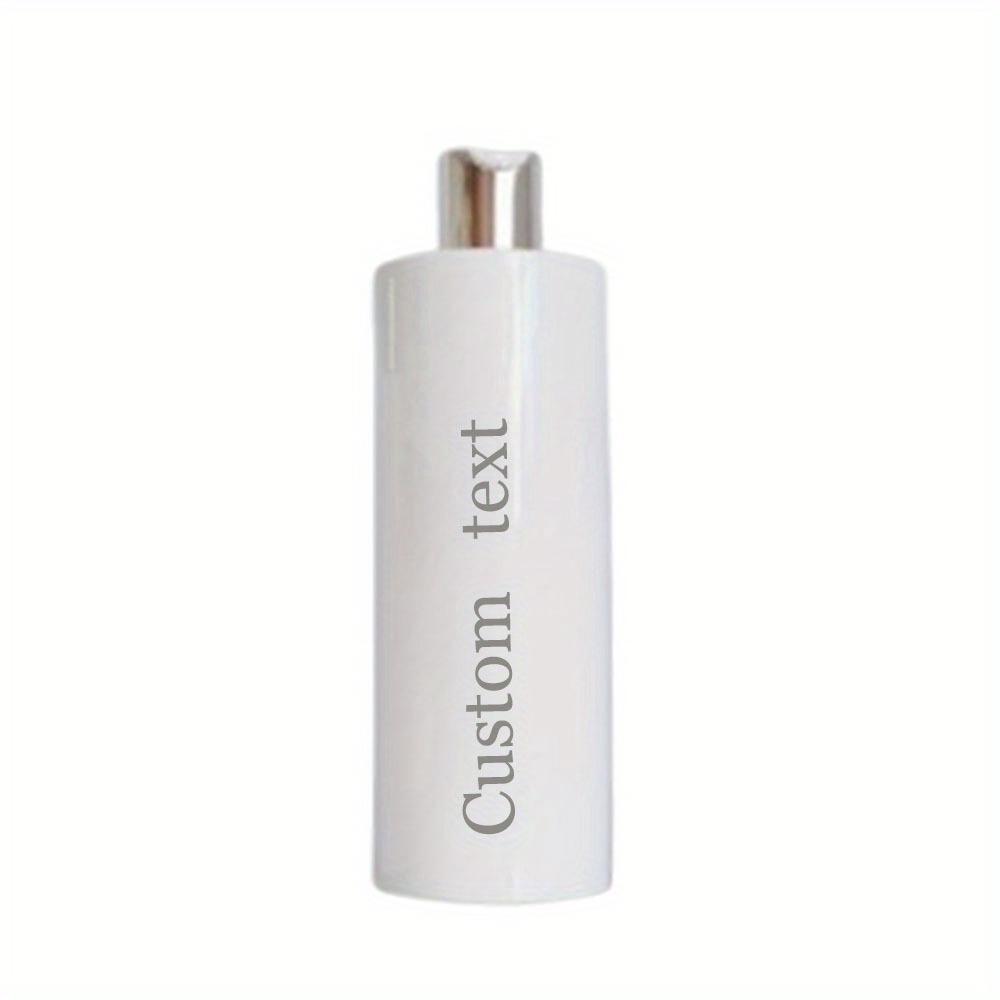 TEMU Bouteille d'eau de shampooing personnalisée, distributeur de bain, de salle de bain, bouteille à pompe à pression de shampooing en plastique