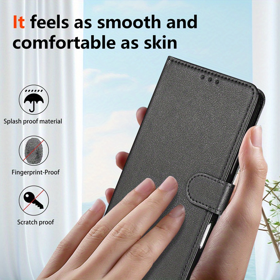 Husă pentru telefon: Portofel cu slot pentru carduri, ramă foto, suport, curea de mână, flip magnetic, din piele artificială de înaltă calitate, pentru Xiaomi Redmi Note 13 Pro 12S 11 11S 10 9 8T 7 14C 13C 12 12C 10C 9A 9C 9T Poco X6 C75 C65 M6 Pro X5 M5s 14T 13T, husă rezistentă la șocuri, portcard