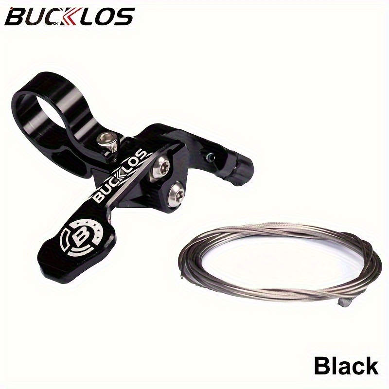 Image of Bucklos Bike Dropper Seatpost Lever Remote Telescopic Mtb Seatpost Shifter Cnc Adjustable Dropper Bicycle Shock Remote Lever Bike Suspension Seat Post Part