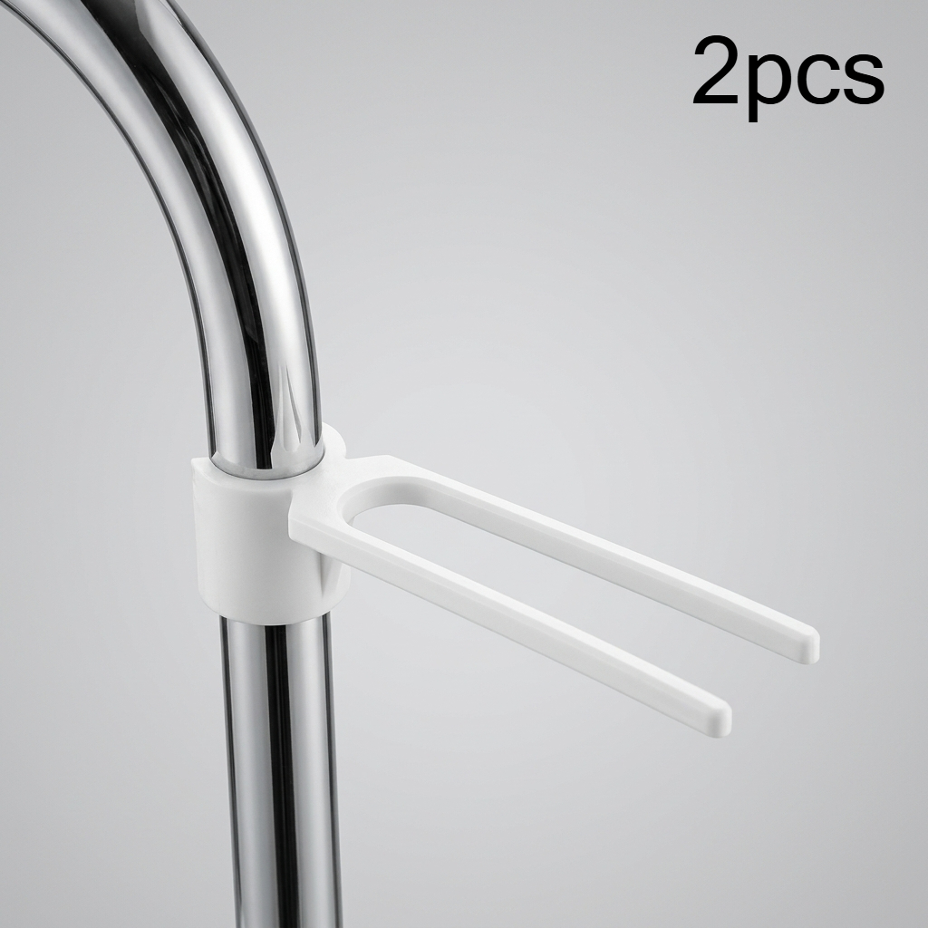 TEMU 2pcs Premium Faucet Dishcloth Holder For 22mm Diameter Pipes - Lightweight Space-saving Kitchen Sink Caddy - Sturdy Towel Storage Rack For Quick