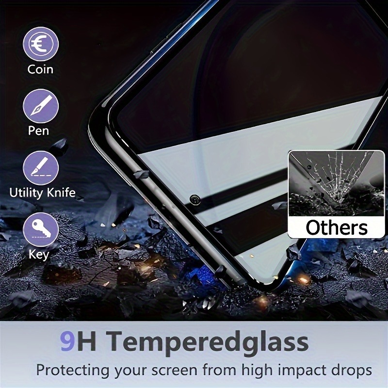 E-shop 4 Stück Privacy Panzerglas Schutzfolie, passend für Samsung Galaxy S21 5G/S21+ 5G/S22 5G/S22+ 5G/S22 Ultra/S23/S23+ Ultra/S23 Ultra/S24/S24