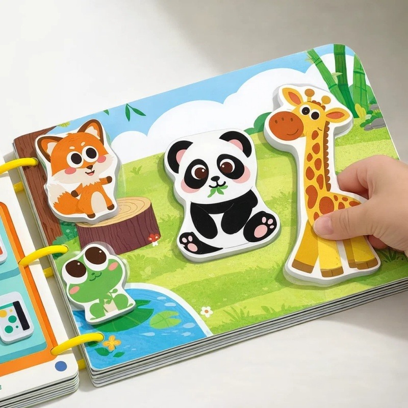 Interactive Learning Busy Sticker Books Set for Children