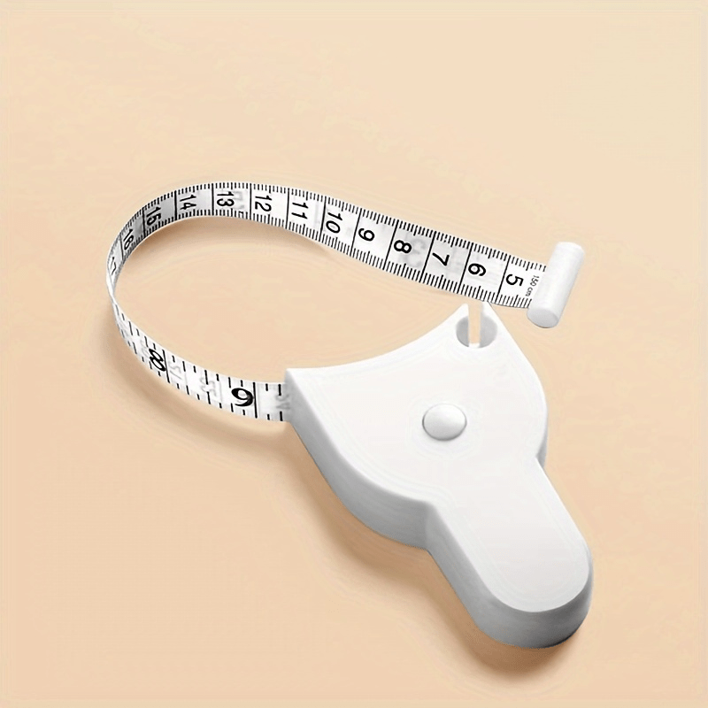 TEMU 1pc Flexifit Self-tightening Body Measuring Tape - Plastic Waist, Hip, Arm, Head Measurement Tool With Lock For Home And Fitness Use, Fitness