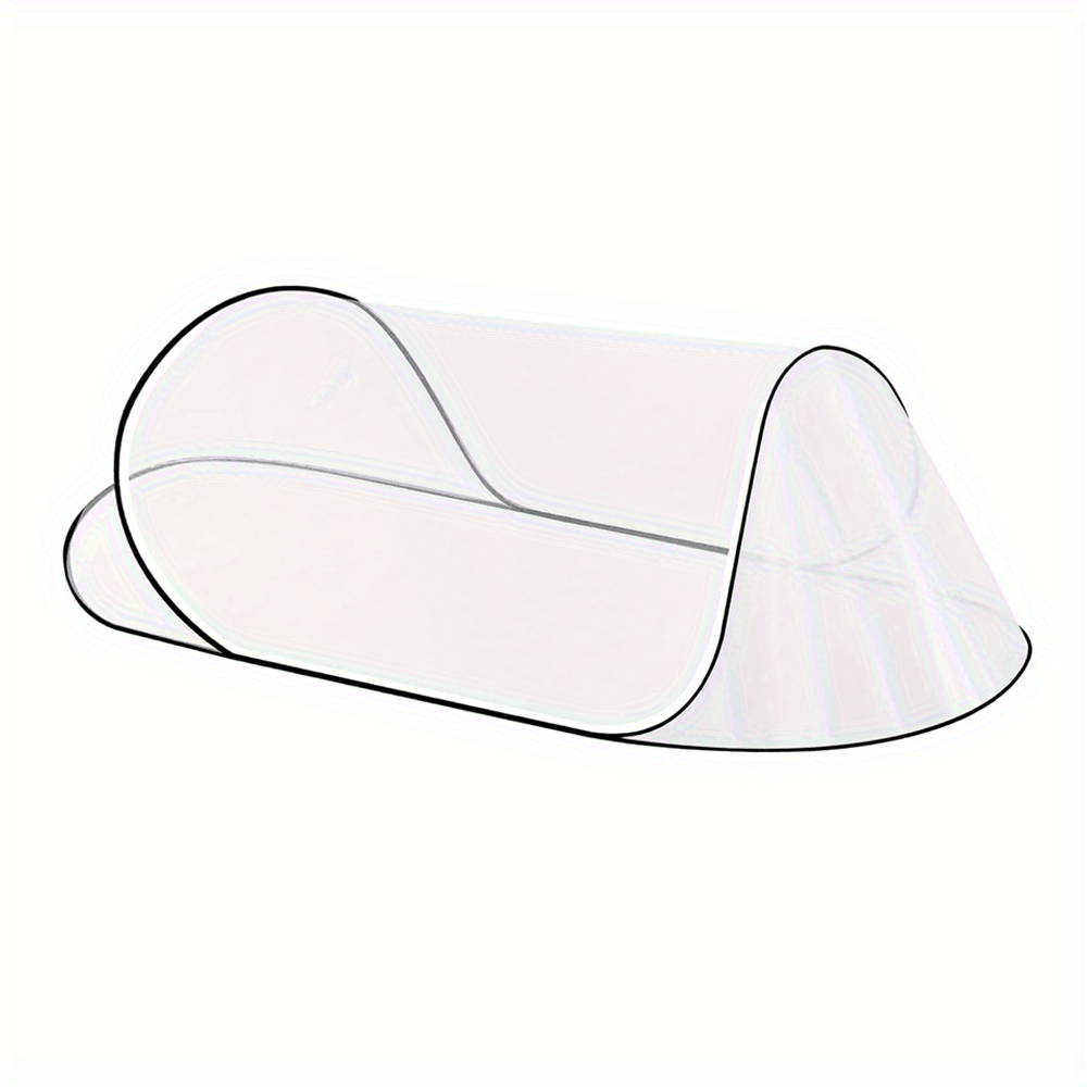 Portable Pop-up Net For Bed, Camping And Travel - Lightweight, , White Mesh Fabric, Hand Wash , , Durable Polyester Protection For Indoor And Outdoor Use, Camping Net