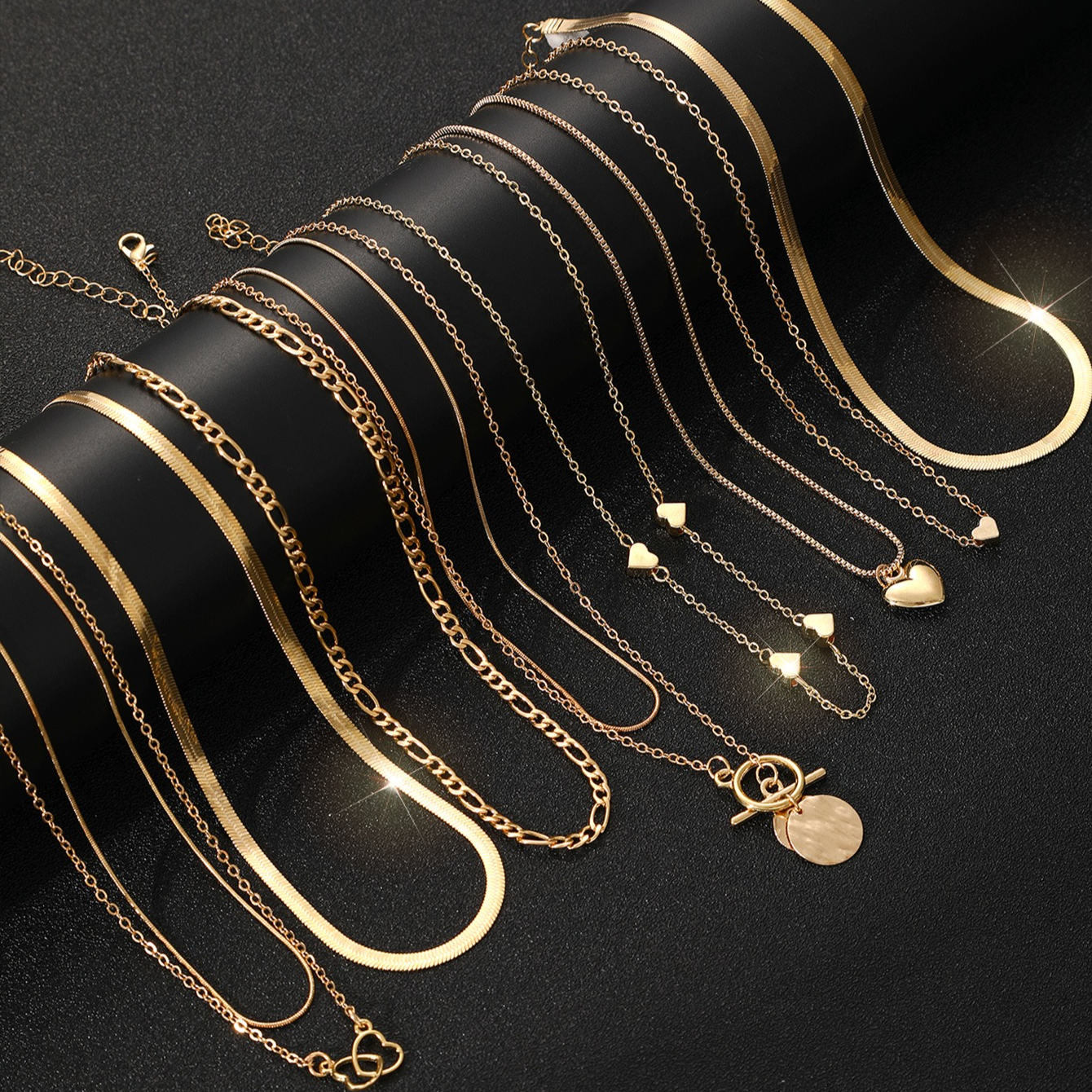10Pcs Ladies Necklace Set Fashion