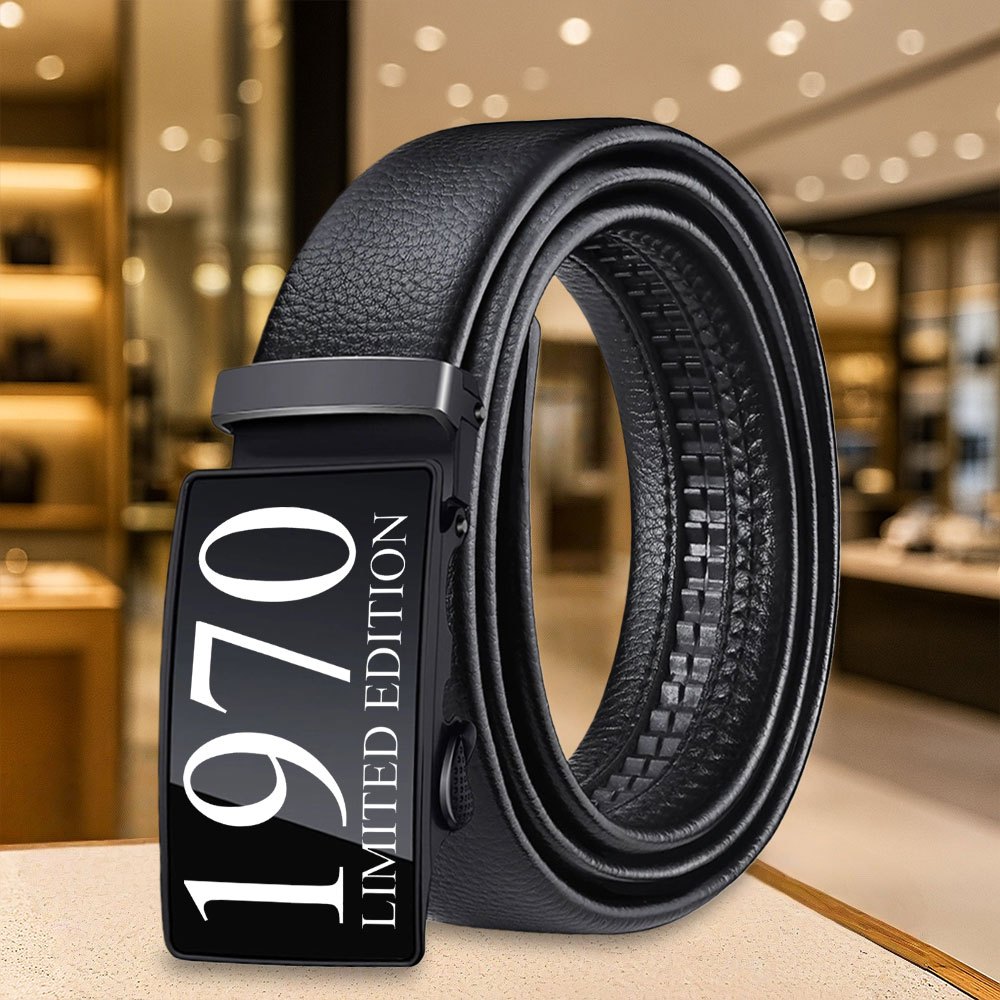TEMU A Versatile, Exquisite, And Fashionable Novelty Men's Belt. Premium Solid-color Belt, A Belt Designed Specifically For Jeans. Features A 1970